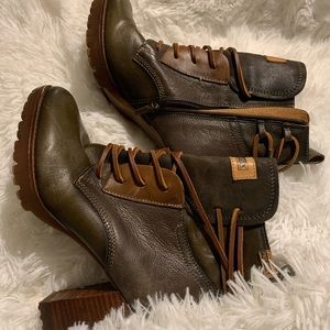 Brown booties